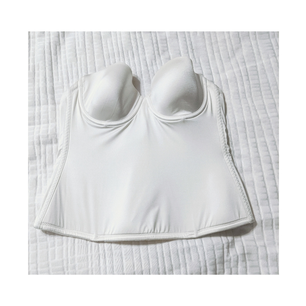 Dominique White Bustier
